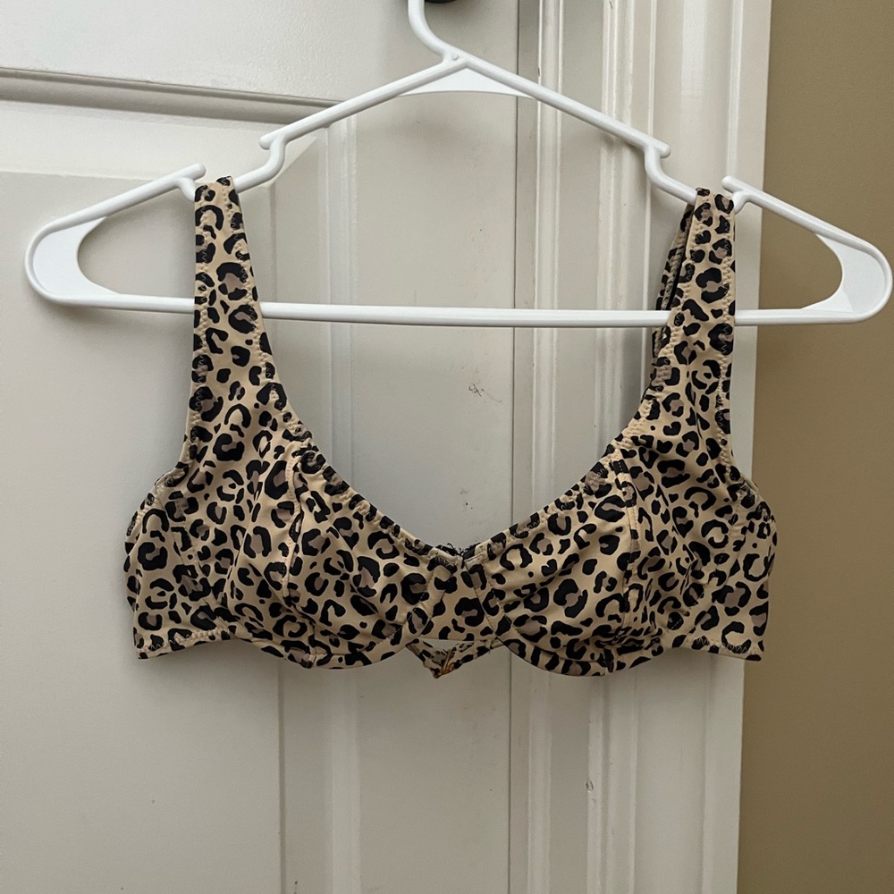 L.A. Hearts Cheetah Print Bikini Top